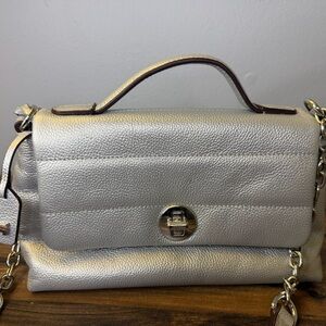 Radley London Lyric Lane Metallic Silver Top-Handle Shoulder Bag